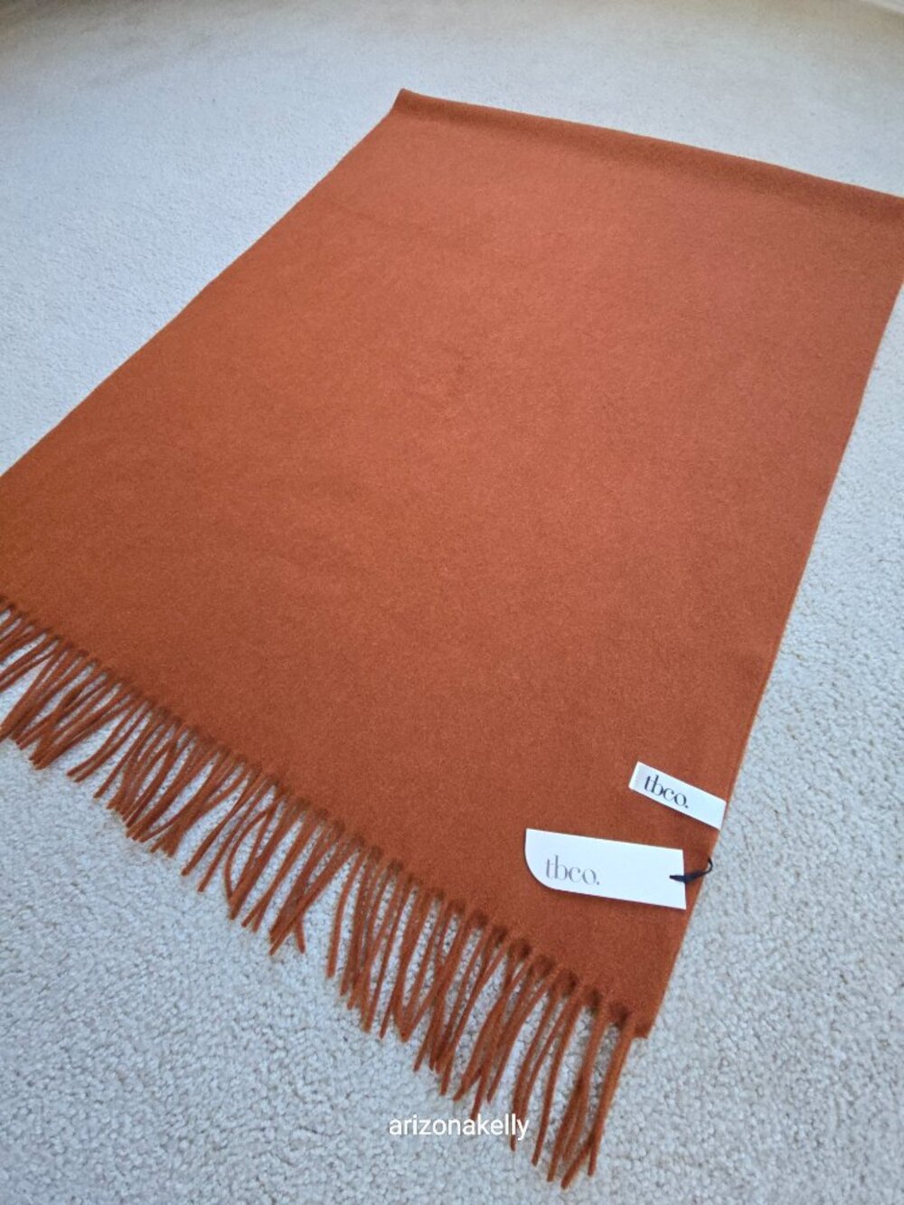 NWT tbco Lambswool Rust Scarf Scotland - Picture 5 of 14